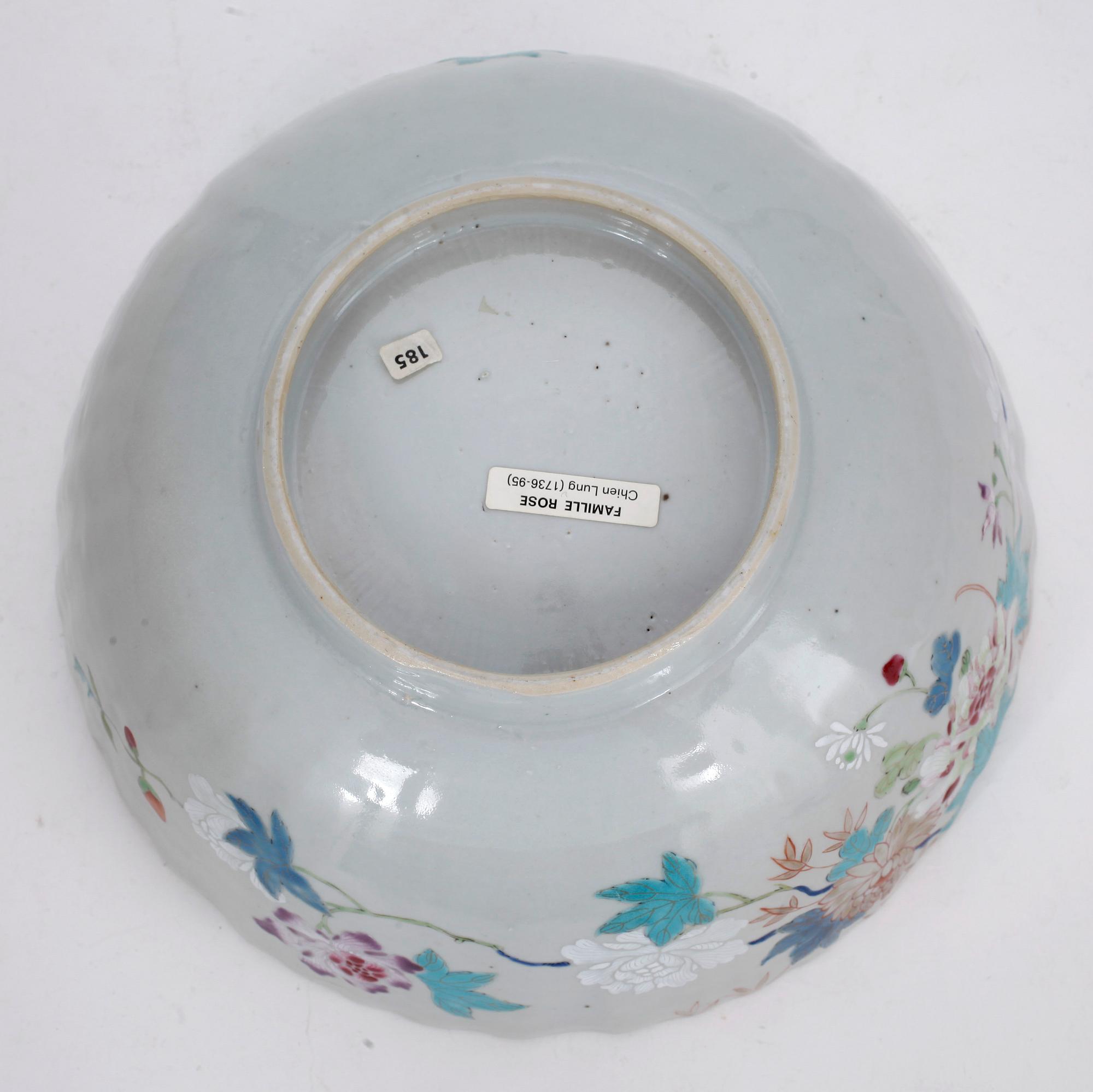 SKÅL, porslin, Qianlong, Kina 1700-tal.