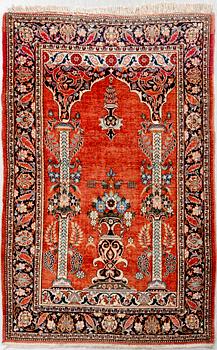 A semaintique Kerman carpet ca 214x129 cm.