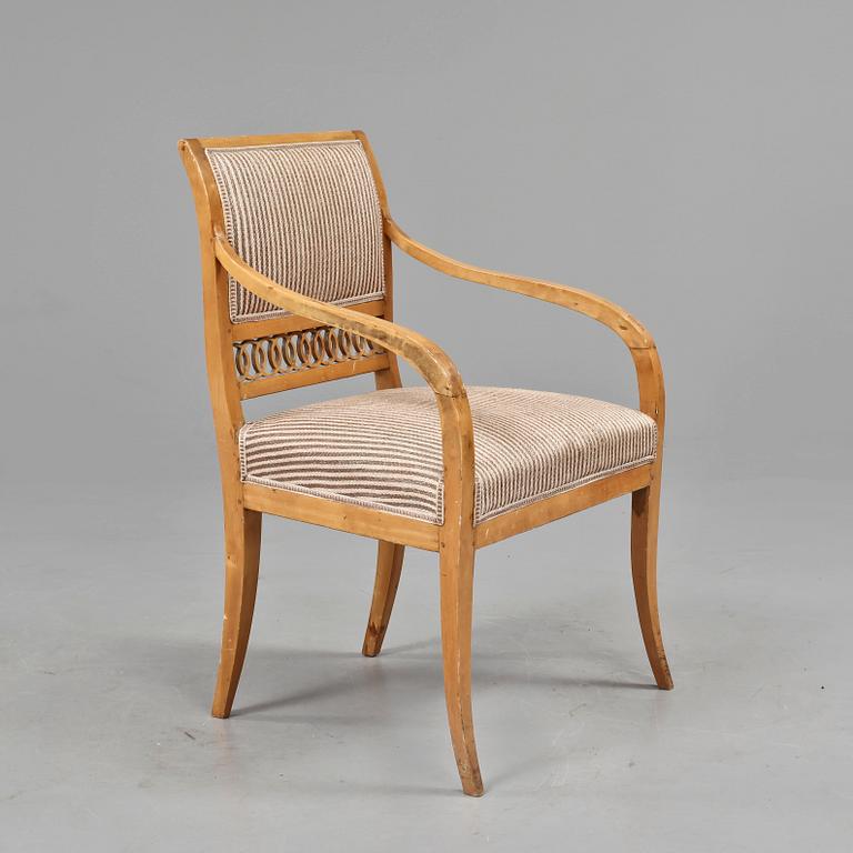 KARMSTOL, empire, 1800-talets första hälft, sign IES.