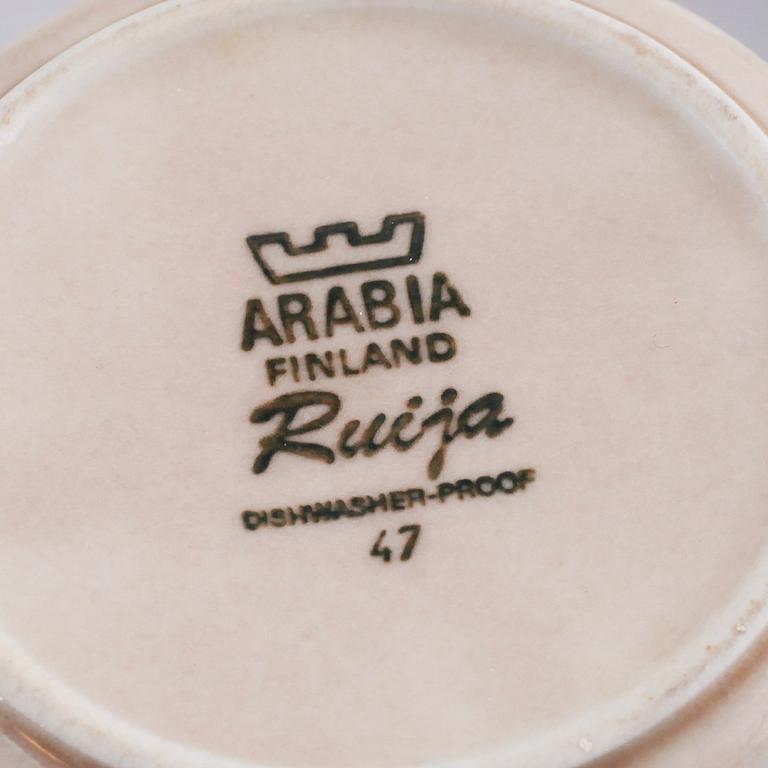 SERVISPORSLIN, 12 delar, "Ruija", Ulla Procopé, Arabia, Finland, 1900-talets andra hälft.