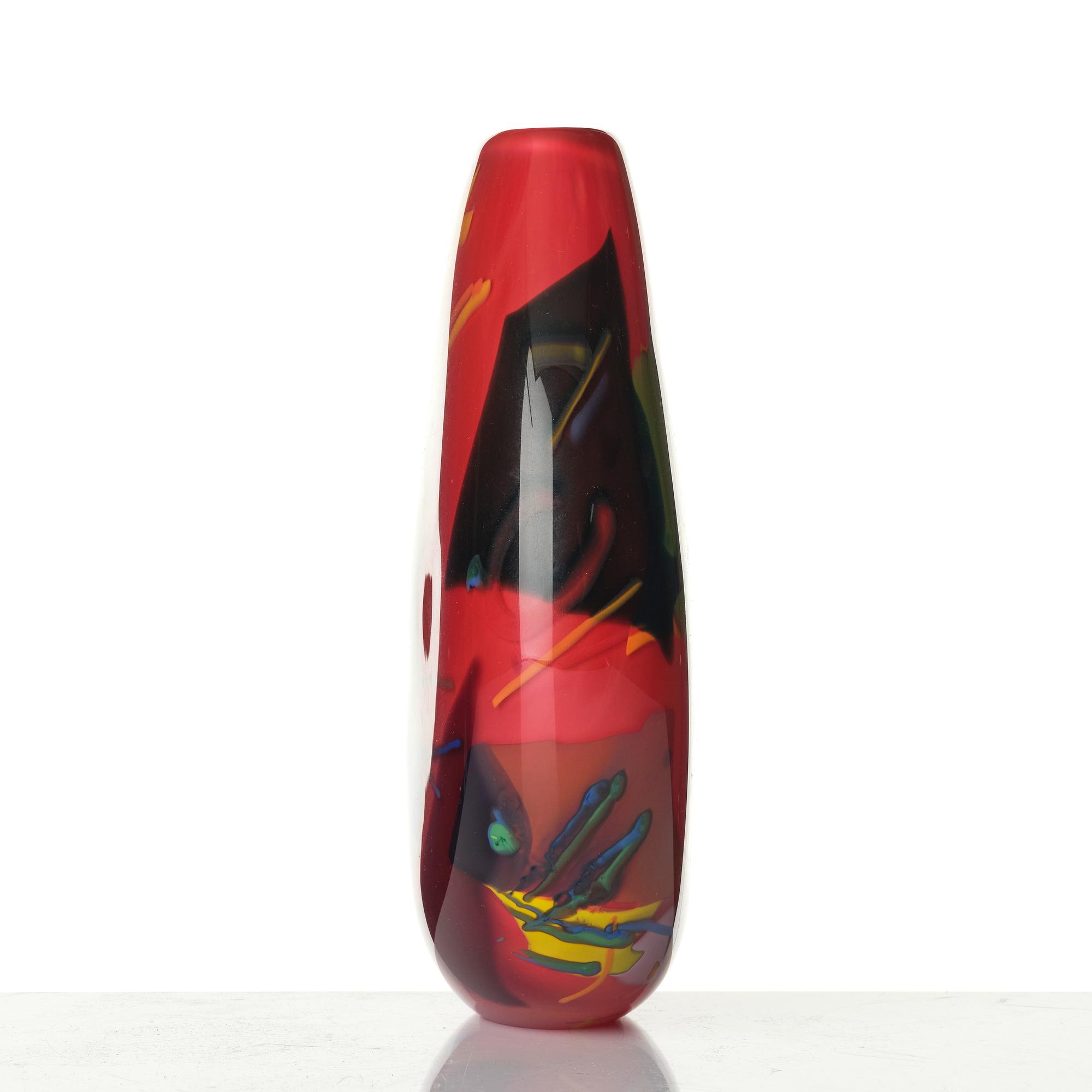 Jan-Erik Ritzman, a glass vase, Transjö, Sweden.