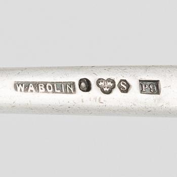 W.A Bolin, honungssked, silver, design Barbro Littmarck, Stockholm, 1965.