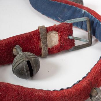 Three Chinese bells for harness, late Qing dynasty.