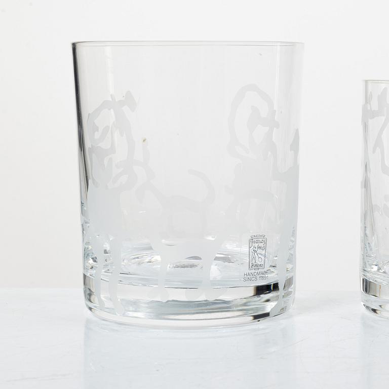 Glasservis, 32 delar, Johansfors, 1900-talets andra hälft.