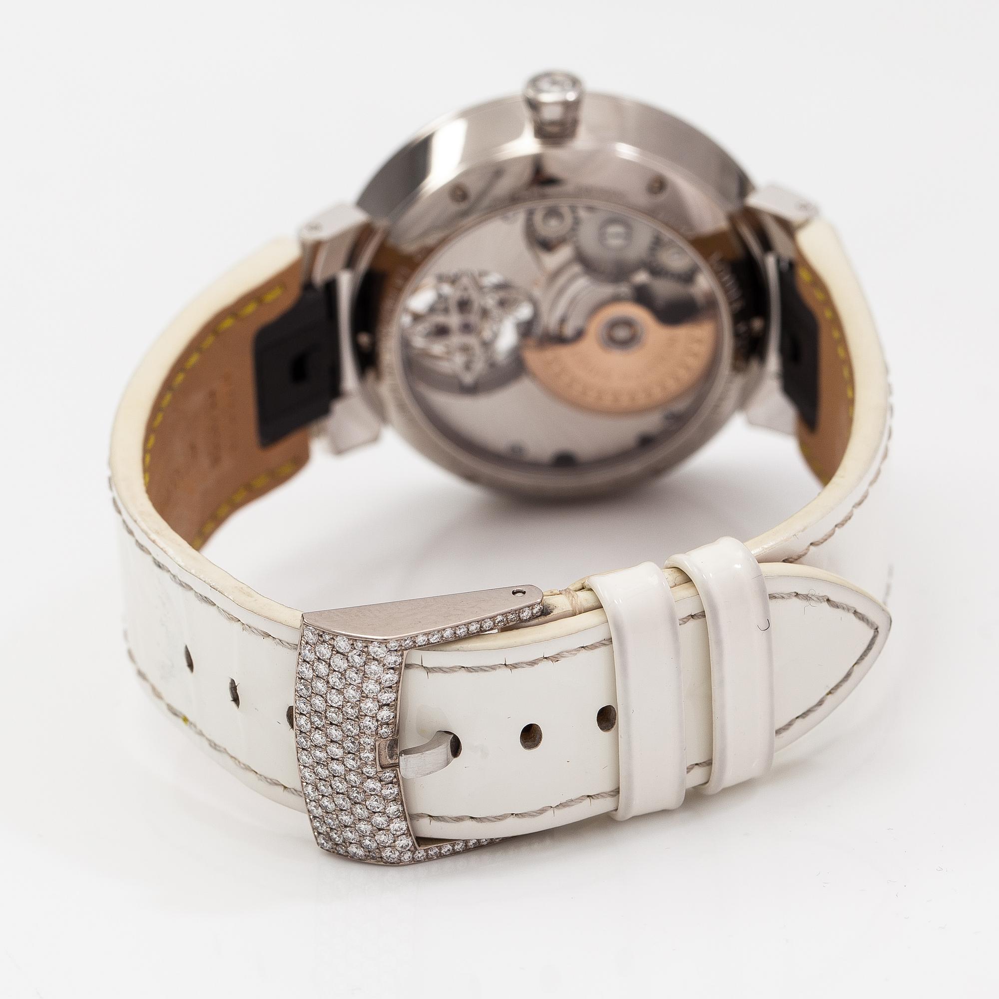 Louis Vuitton, Tambour Slim Tourbillon, wristwatch, 38 mm.