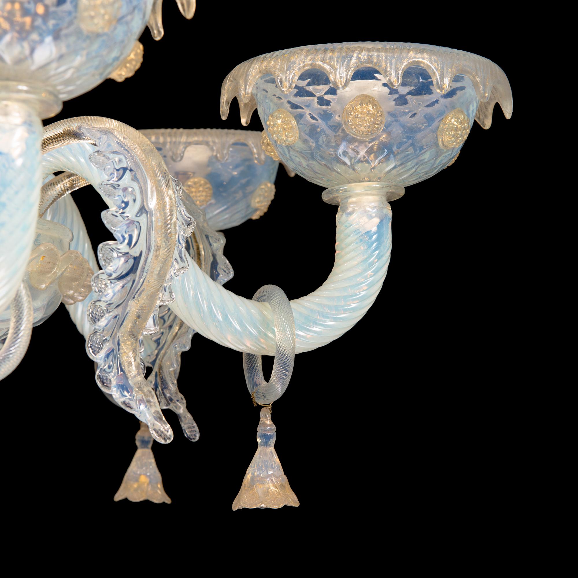 A mid-20th-century Murano glass chandelier.