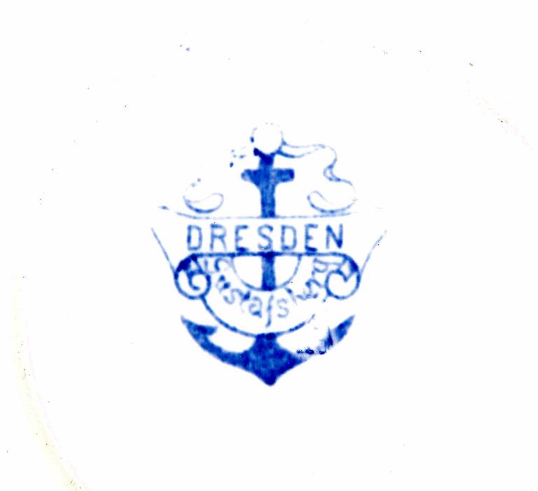 KAFFE/TESERVIS, 19 delar,  flintgods, "Dresden", Gustavsberg.