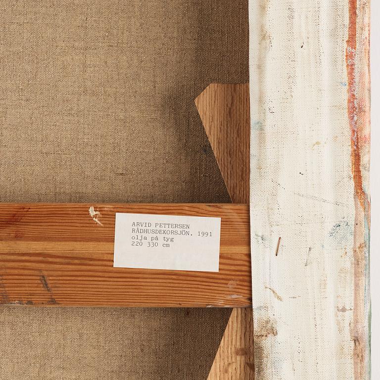 Arvid Pettersen, oil on canvas, diptych, signed verso.