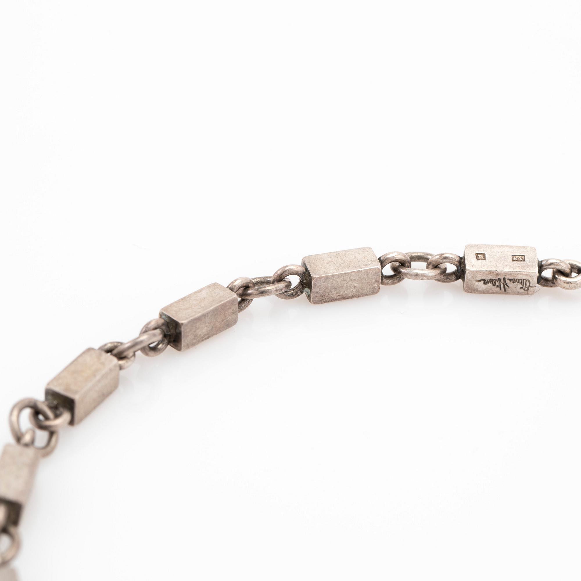 Wiwen Nilsson, necklace, sterling silver, Lund, 1966.