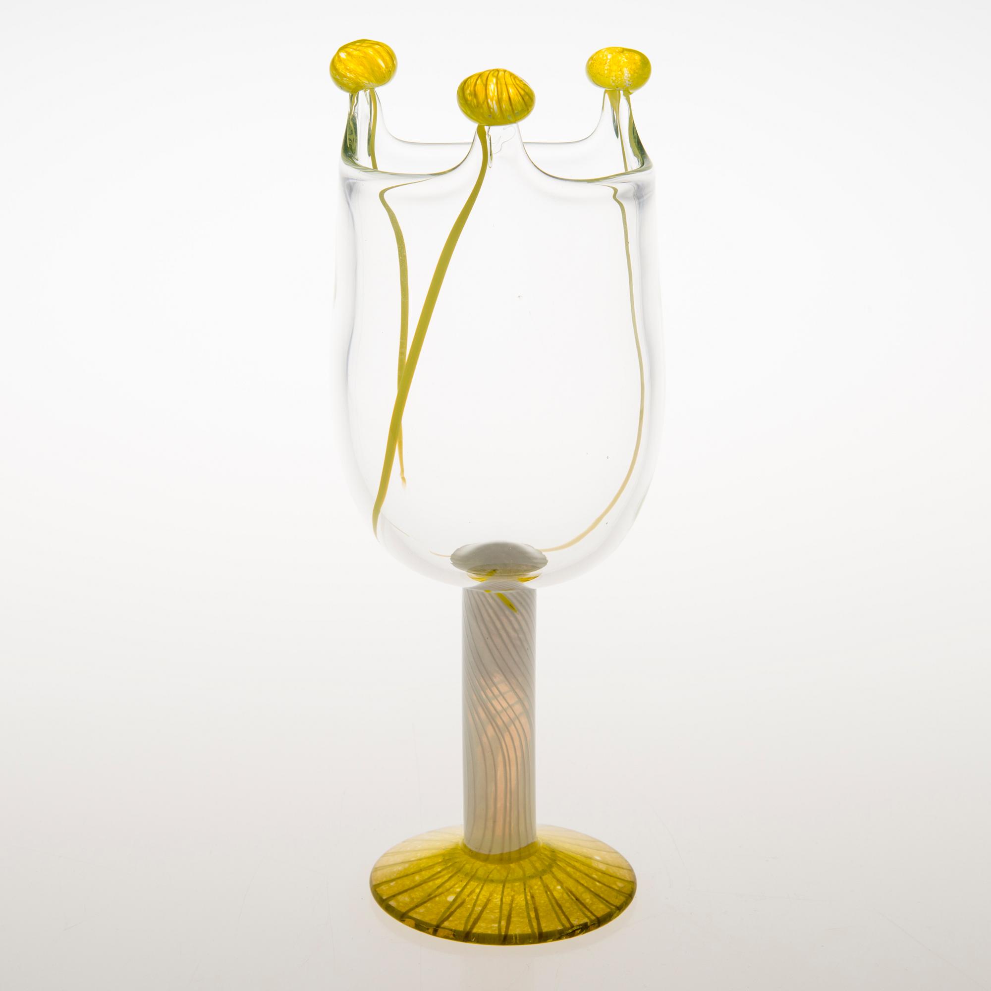 TIINA NORDSTRÖM, a 'Joy' art glass signed Tiina Nordström Nuutajärvi 1996.