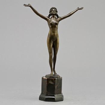 SKULPTUR, brons, Hans Keck, sign.