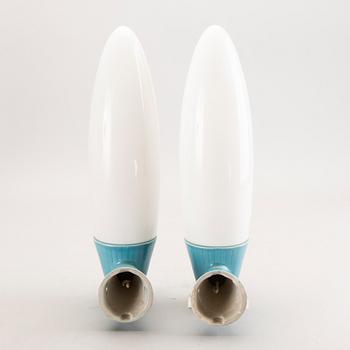 Gunnar Nylund, wall lamps, a pair, for Ifö, 1960s.