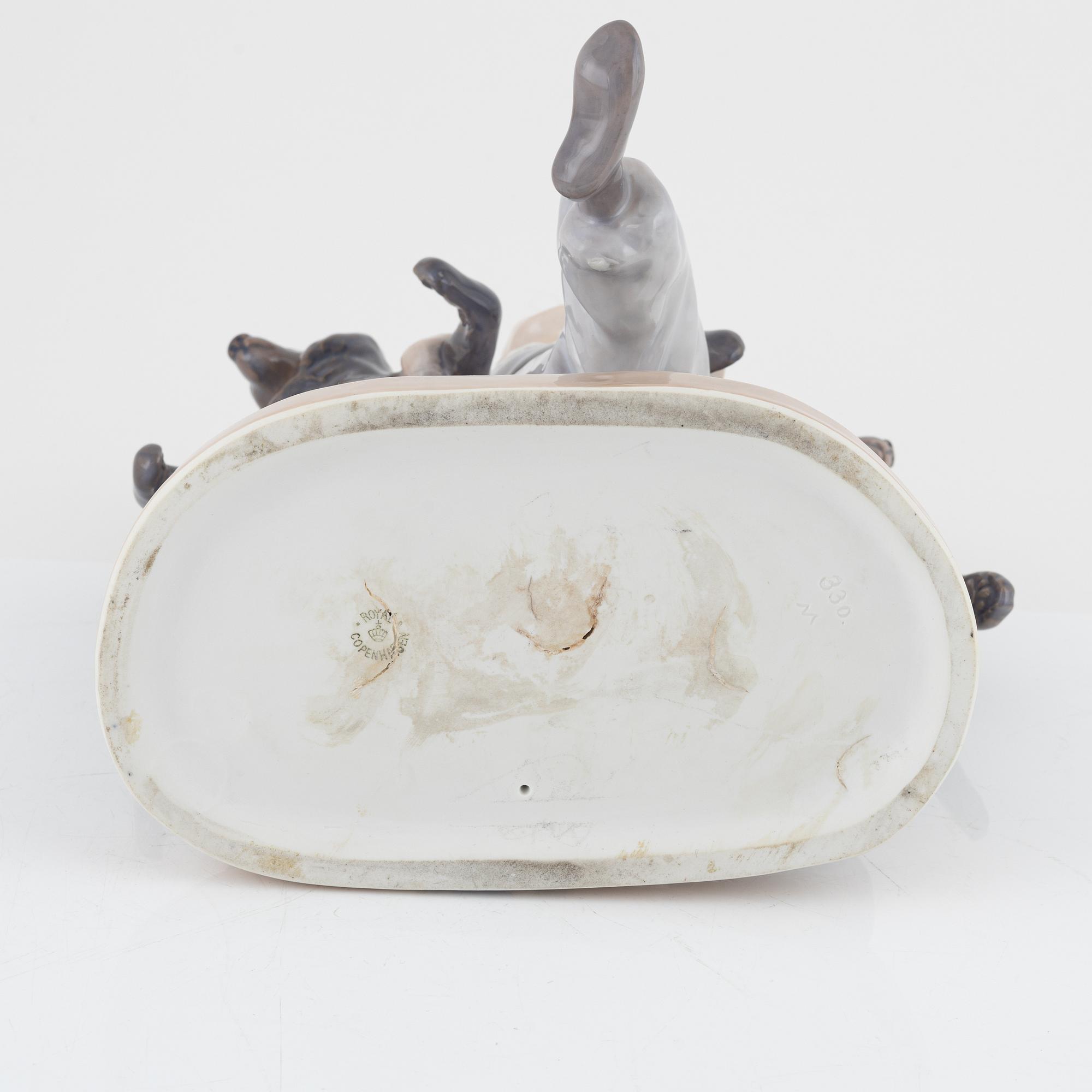 Carl Johan Bonnesen, figurin, porslin, Royal Copenhagen, Danmark, tidigt 1900-tal.