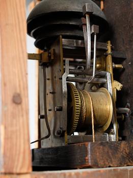 A grandfather clock from sweden in th 18th century.