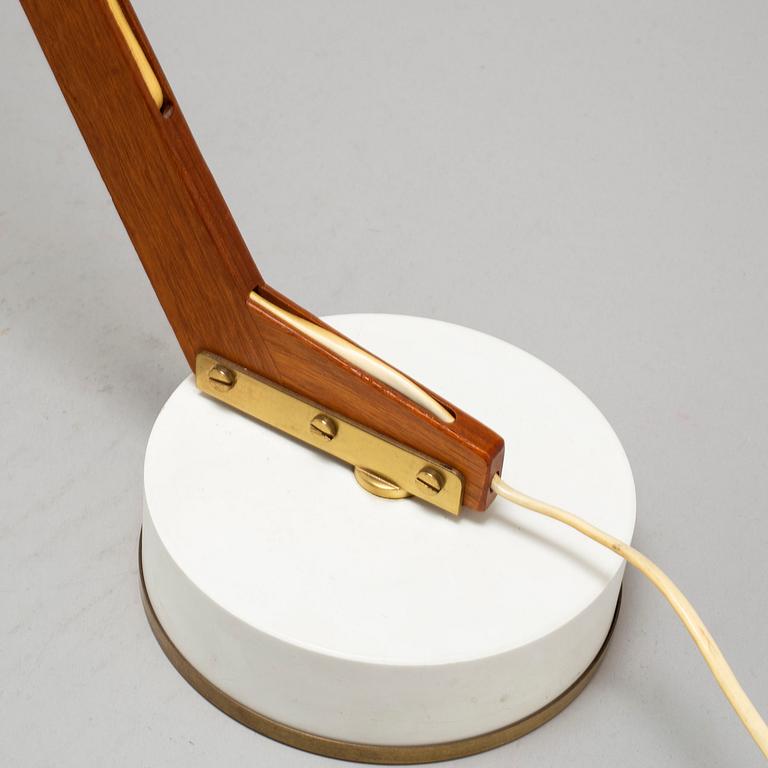 A 1950/60s teak and metal table lamp 'B 54' by Hans-Agne Jakobsson, Markaryd.