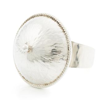 613. Rosa Taikon, a ring, sterling silver, Stockholm 1987.