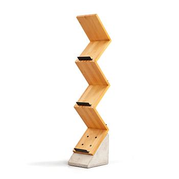 135. Jonas Bohlin, a bookshelf, "Zink", Källemo, Sweden post 1984.