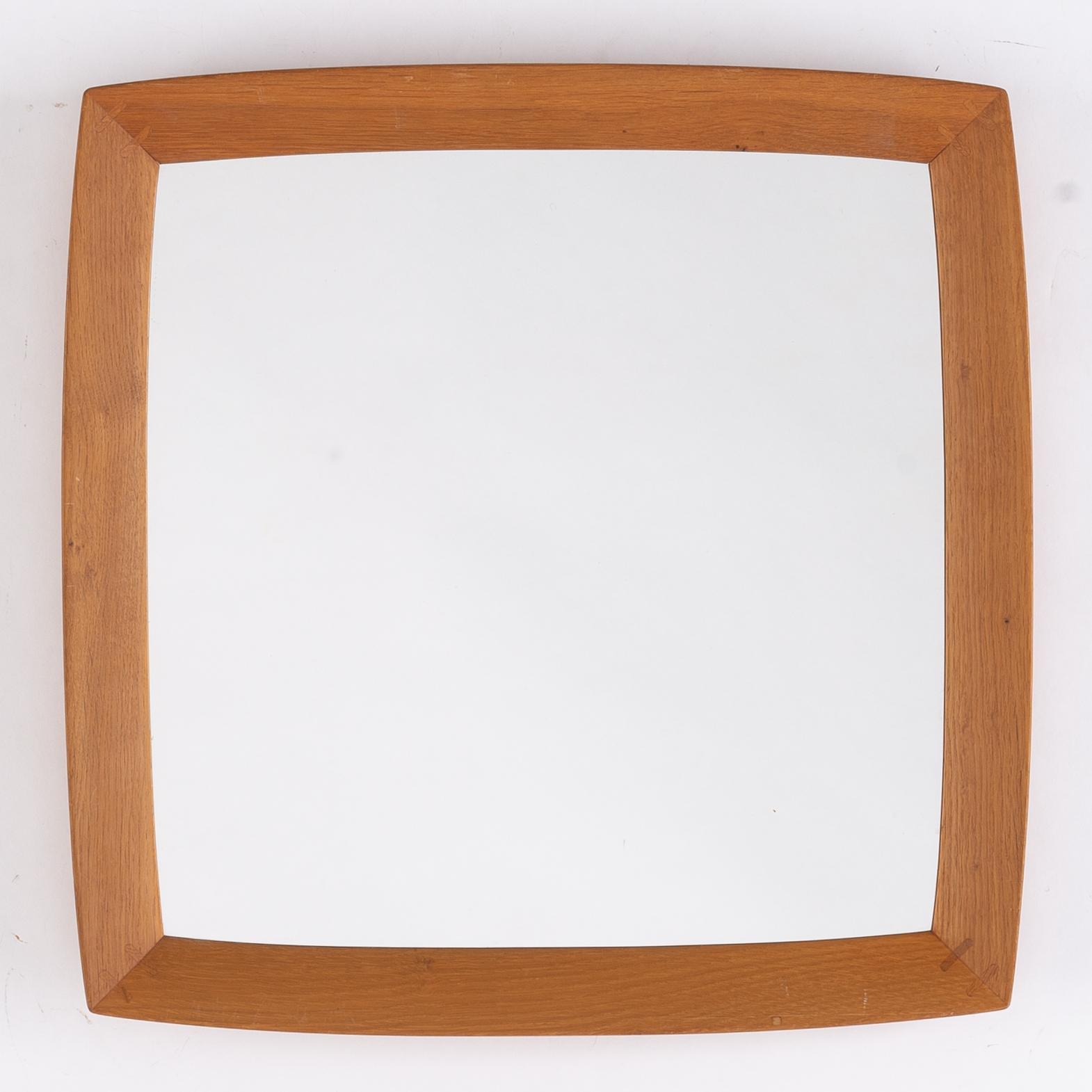 Uno & Östen Kristiansson, an oak mirror, Luxus, Vittsjö, 1960's.