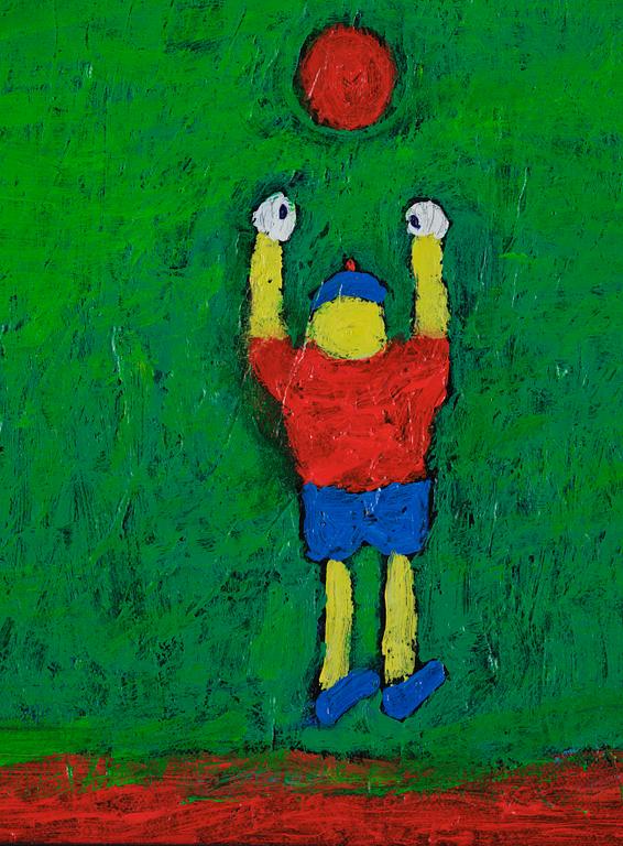 Roger Risberg, "Pojke med boll" samt Utan titel.