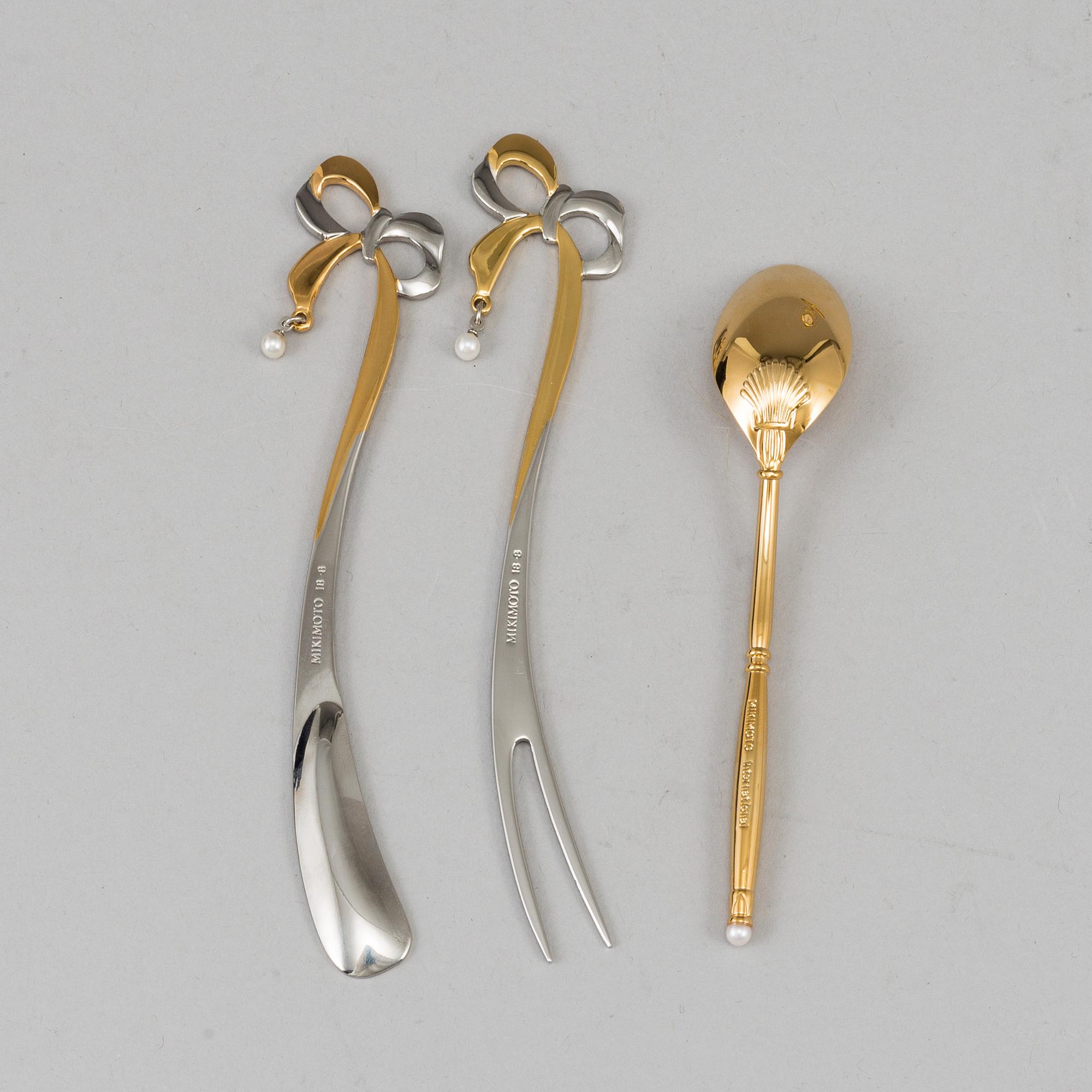 BORDSTILLBEHÖR, 17 delar, Mikimoto International, Japan.