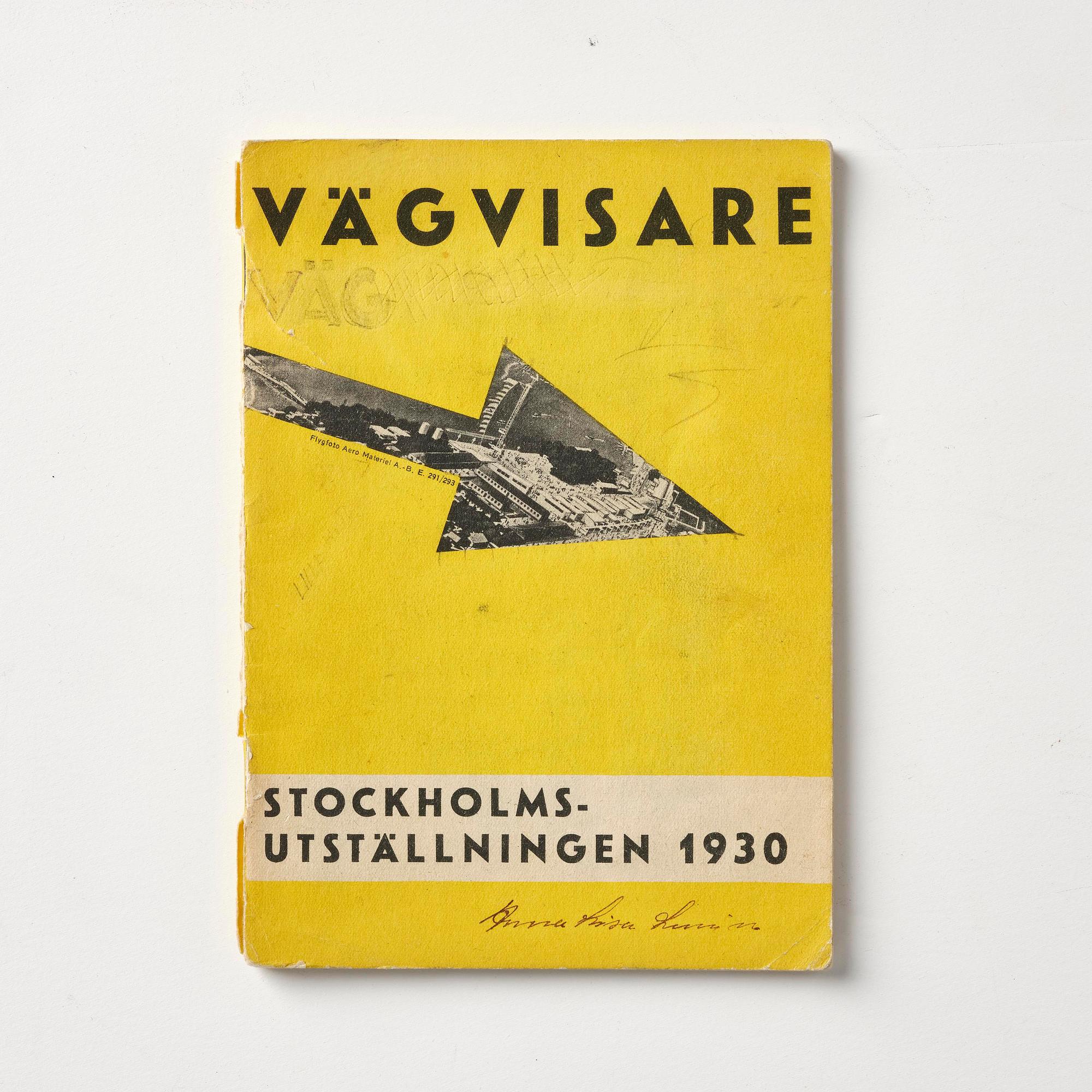 Stockholm Exhibition 1930, catalogue, brochures and souvenirs, six pieces.