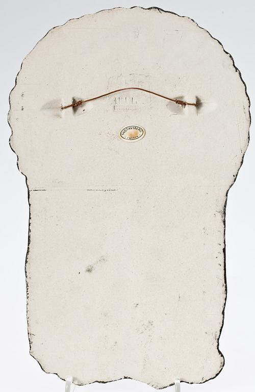 VÄGGPLAKETT, stengods, Lisa Larson, Gustavsberg.