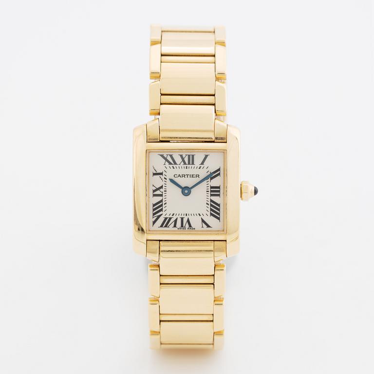 Cartier, Tank, Francaise, armbandsur, 20 x 18 (25) mm.