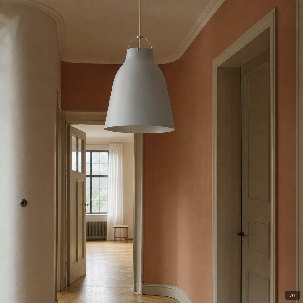 Cecile Manz pendant lamp "Caravaggio" for Fritz Hansen, 21st century.