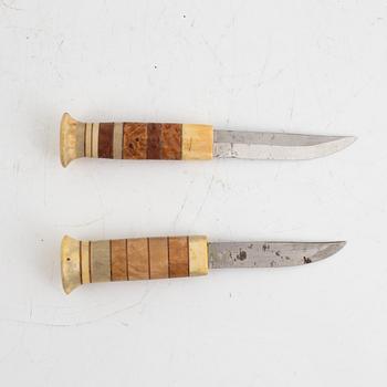Erik Rassa, knivar, 2 st, signerade.