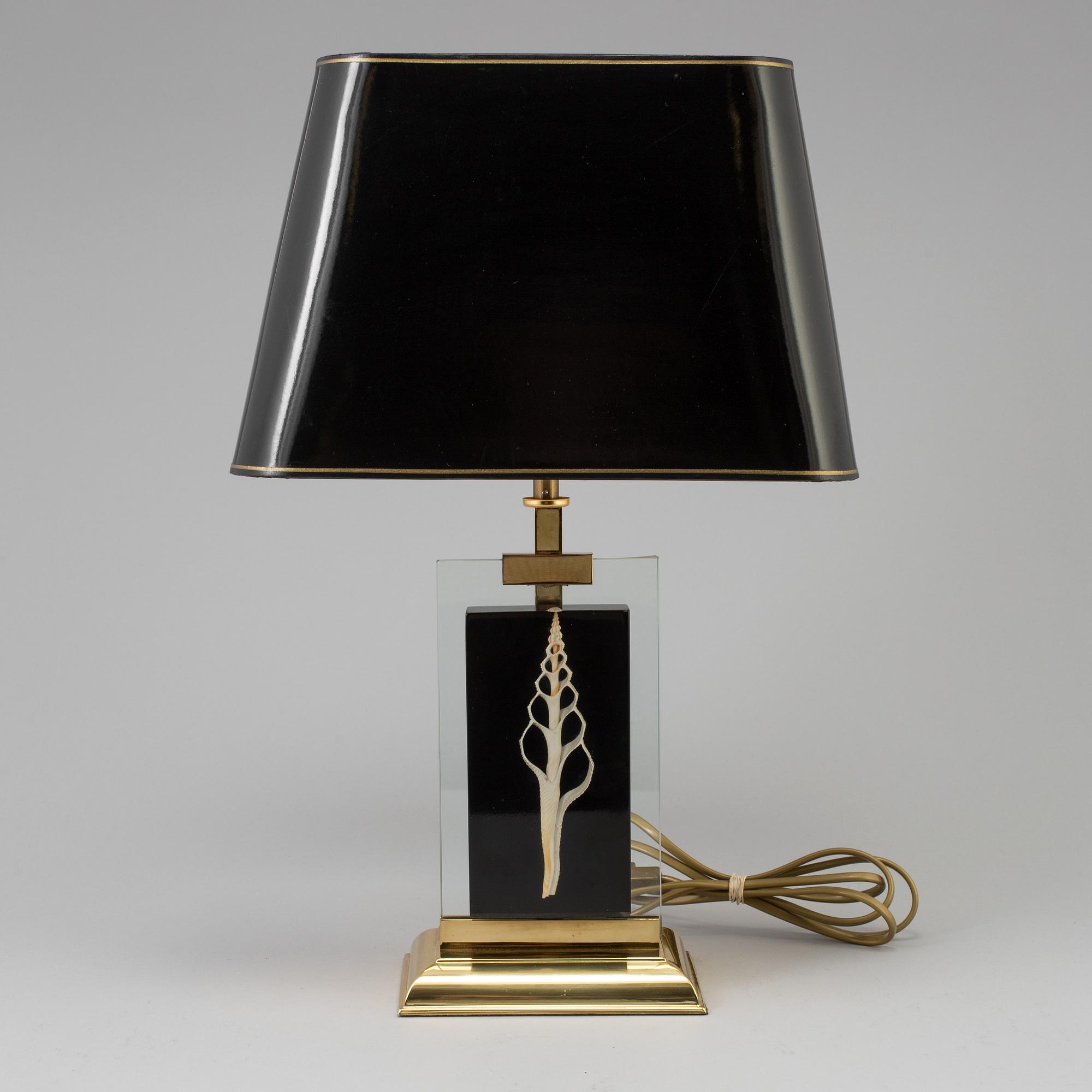 BORDSLAMPA, troligen Maison le Dauphin, Frankrike, 1970/80-tal.