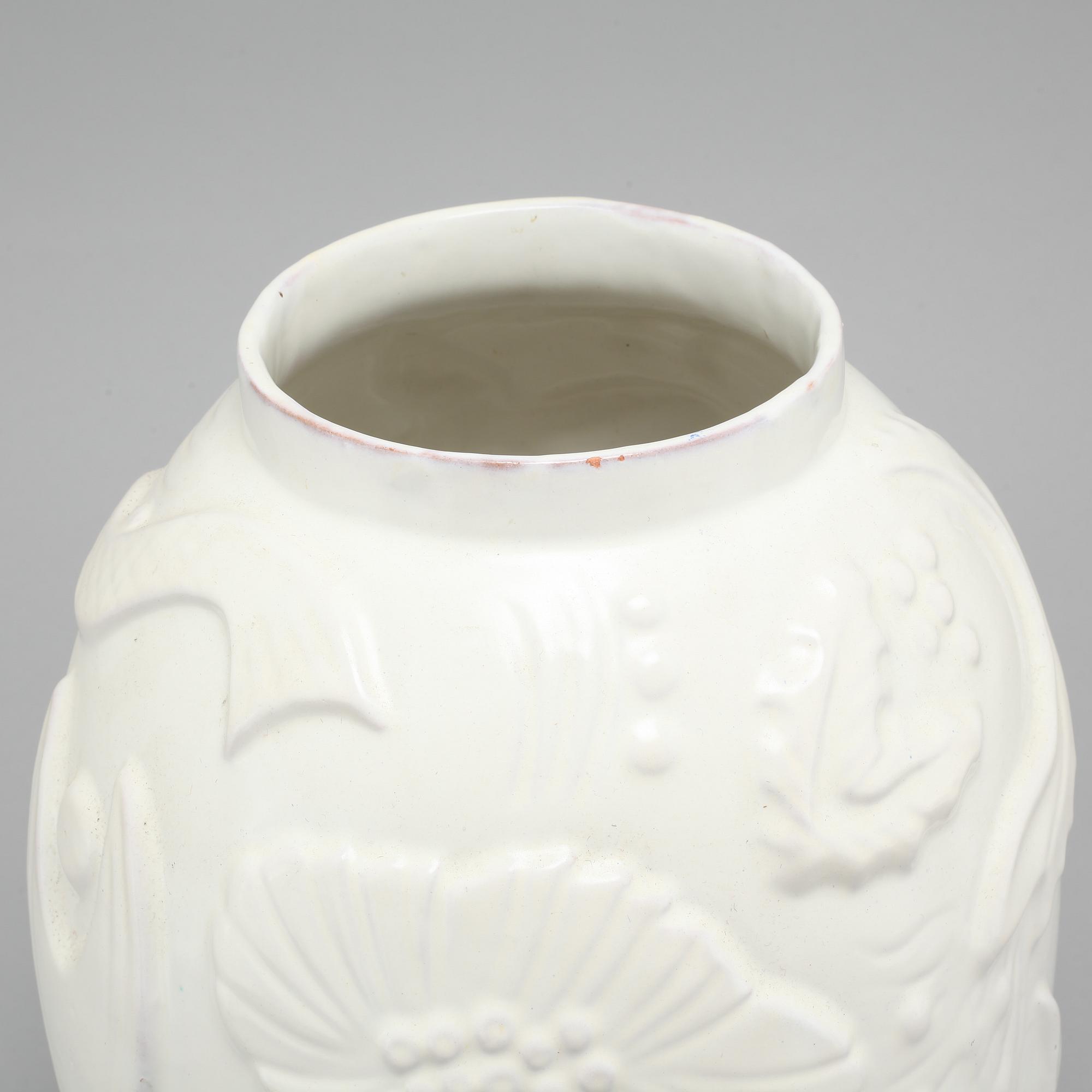 ANNA-LISA THOMSON, golvvas, lergods, Upsala Ekeby, 1940-tal.