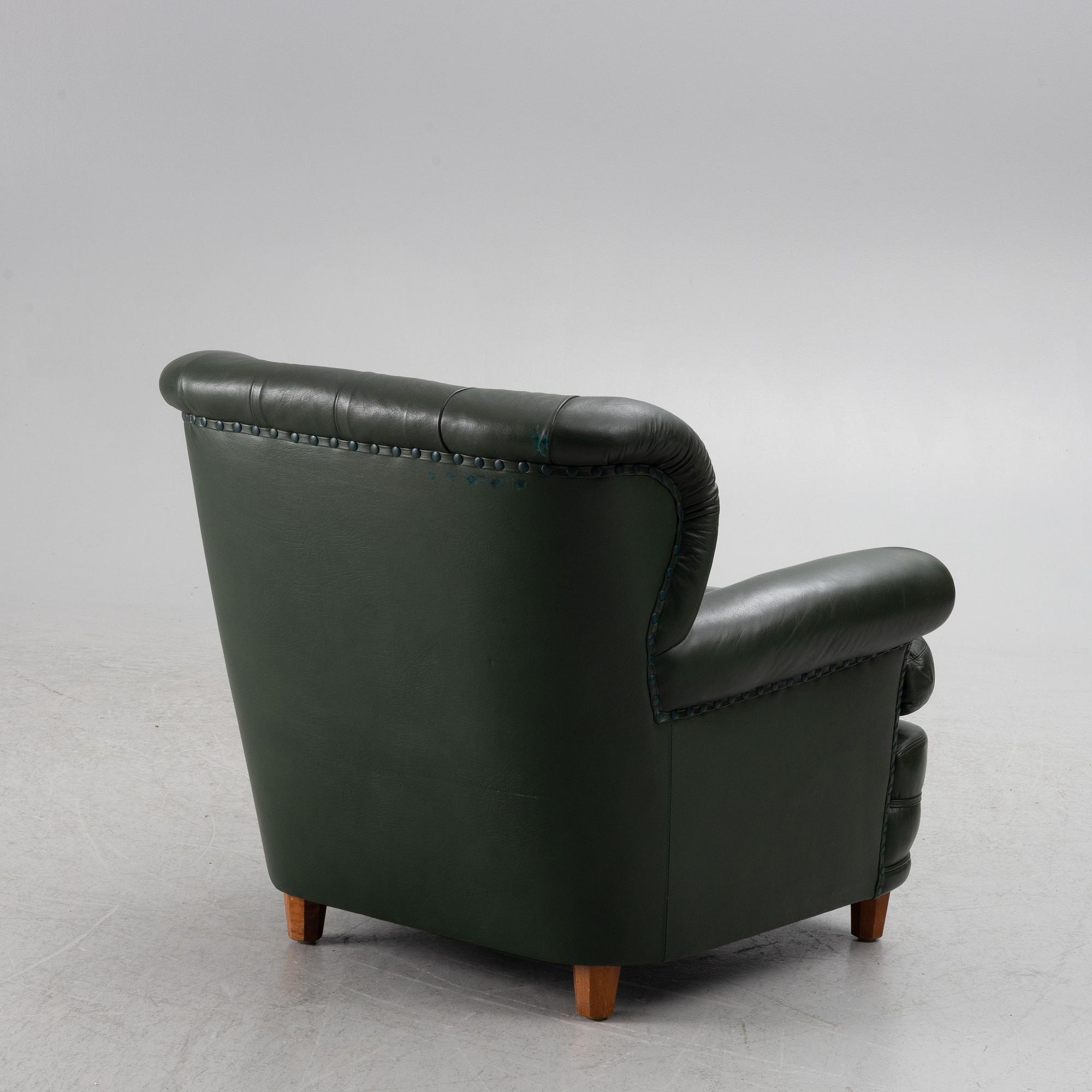 Josef Frank, fåtölj, modell 568, Firma Svenskt Tenn, 1900-talets mitt.