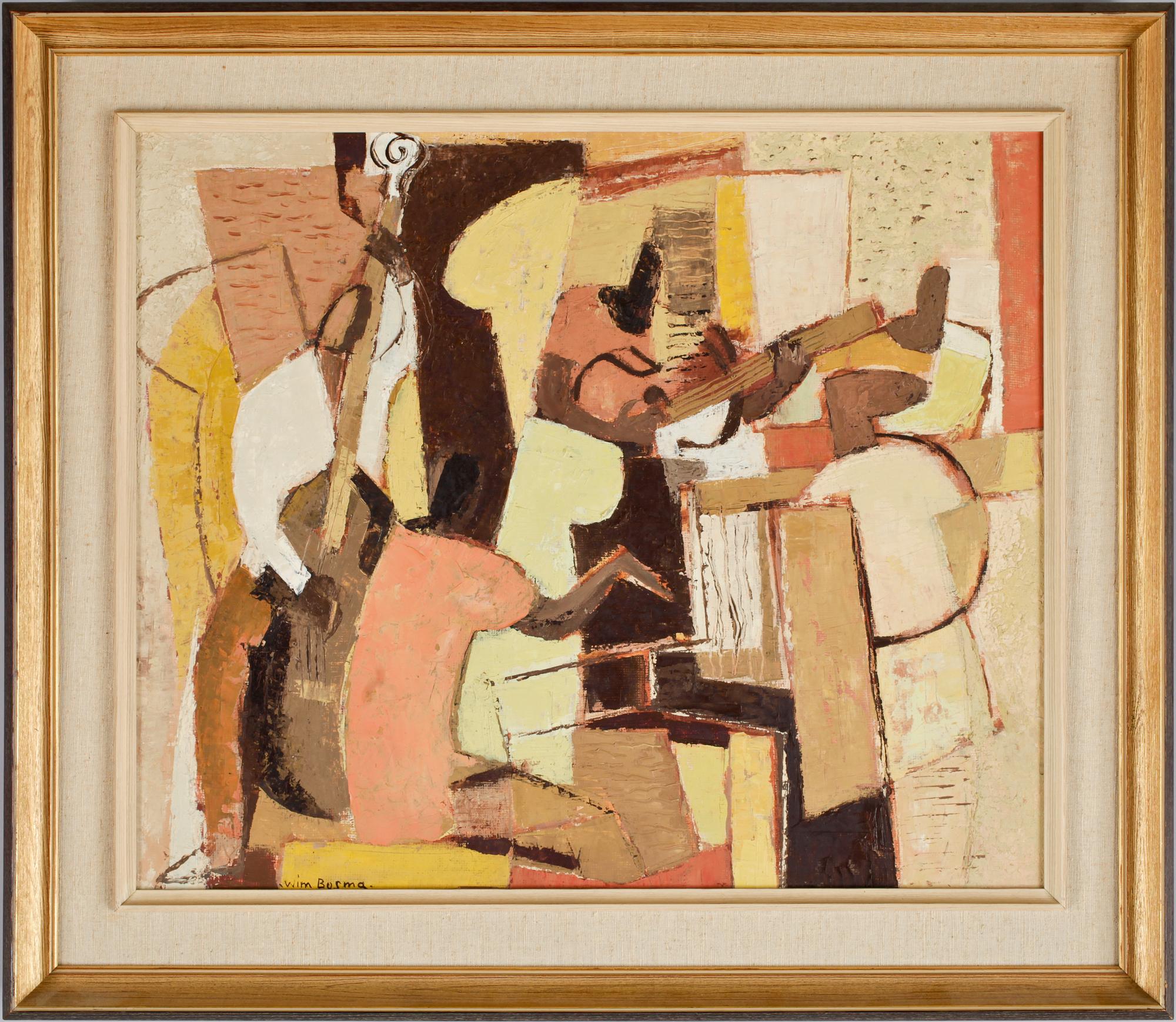 WIM BOSMA, olja på pannå, sign.