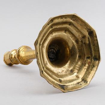 LJUSSTAKE, brons, 1700-tal.