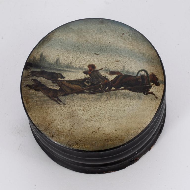 LACKASKAR, 3 st, Ryssland, troligen tidigt 1900-tal.