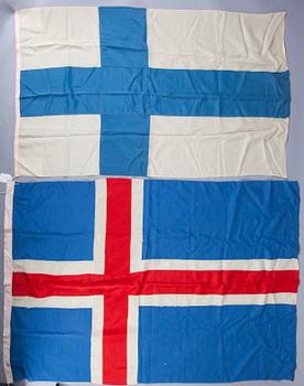LIPPUJA, 2 kpl, 1900-luvun puoliväli.