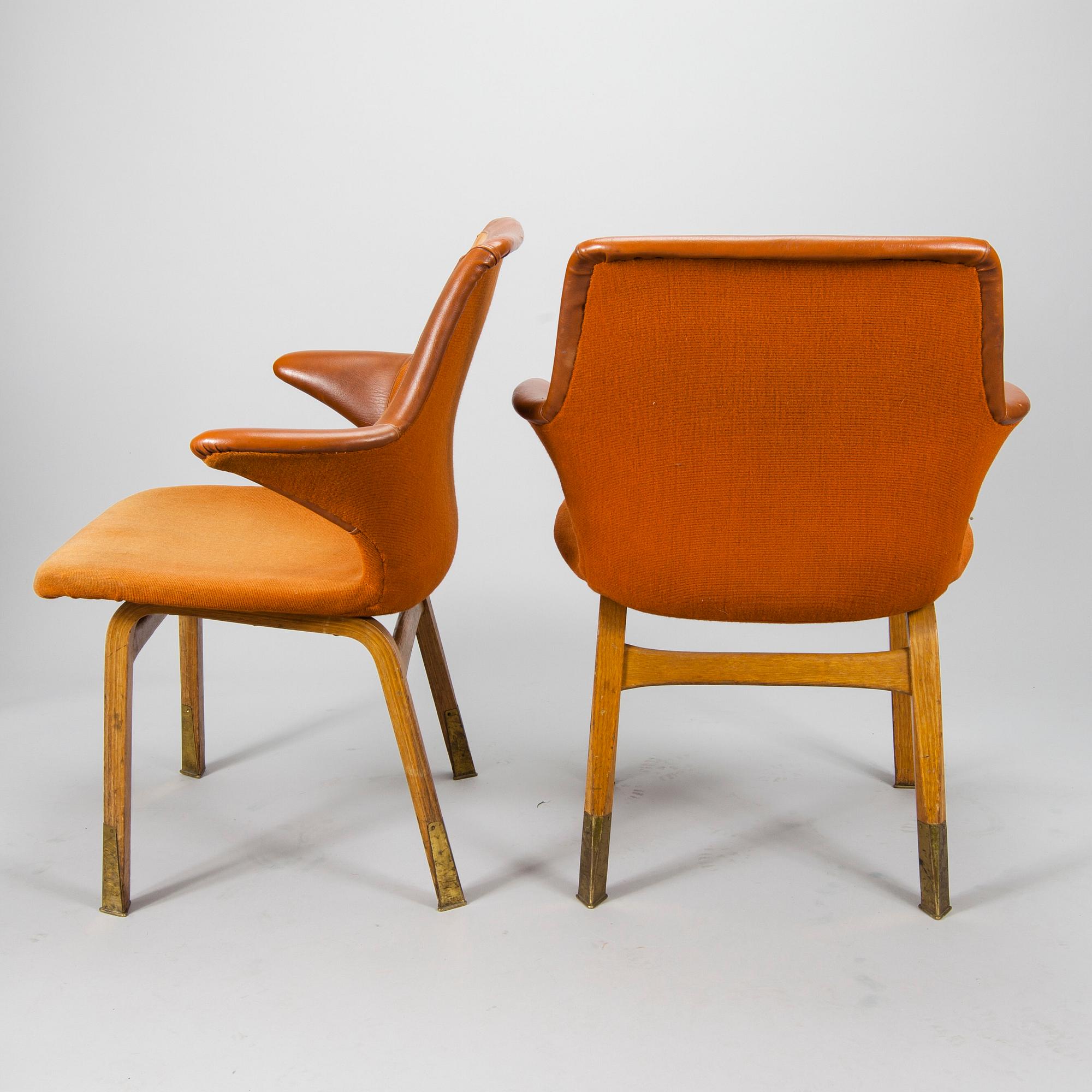STOLAR, ett par, "Lulu" design Ilmari Tapiovaara, Asko, 1960-tal.
