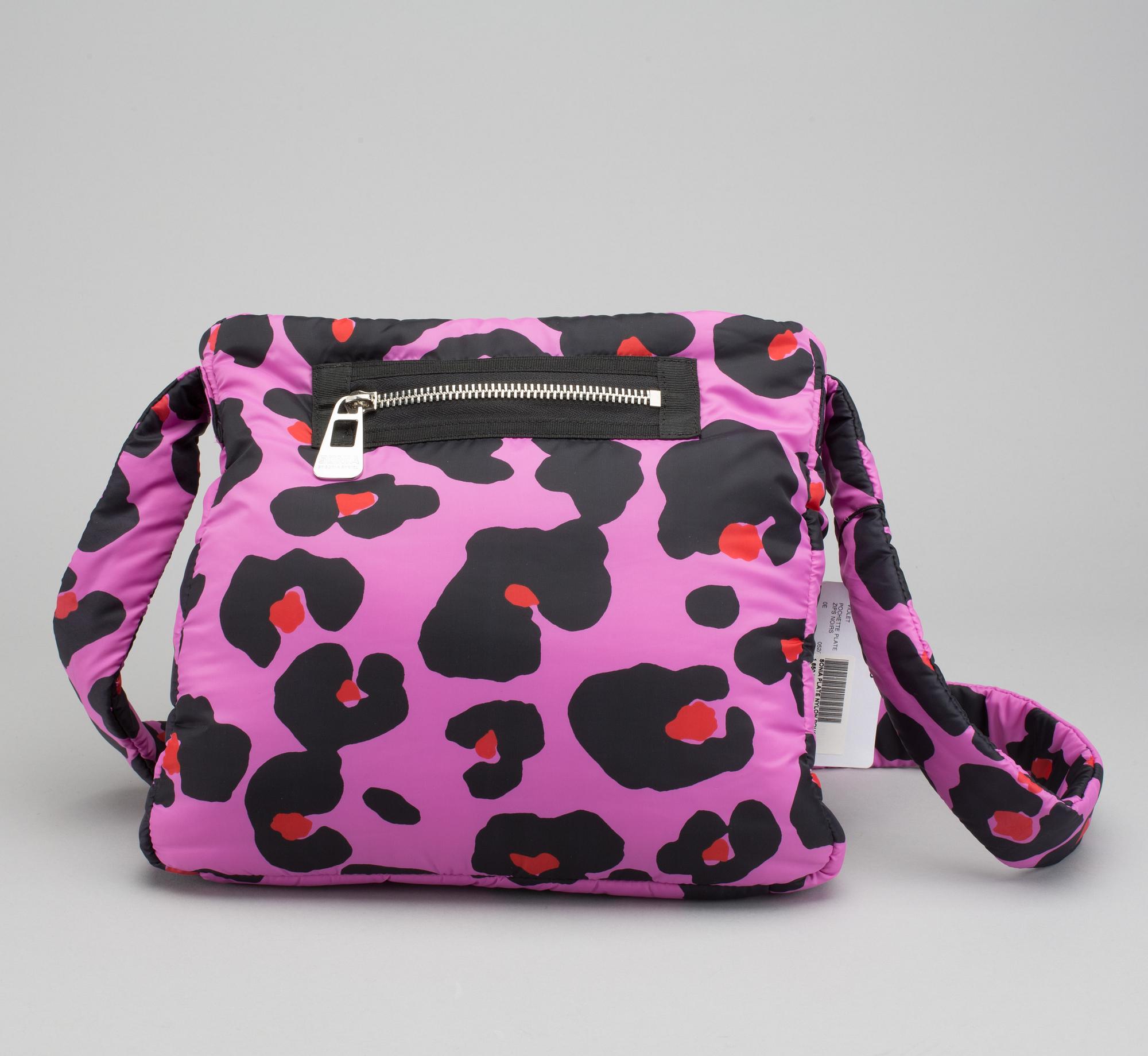 SONIA RYKIEL, handbag with pochete.