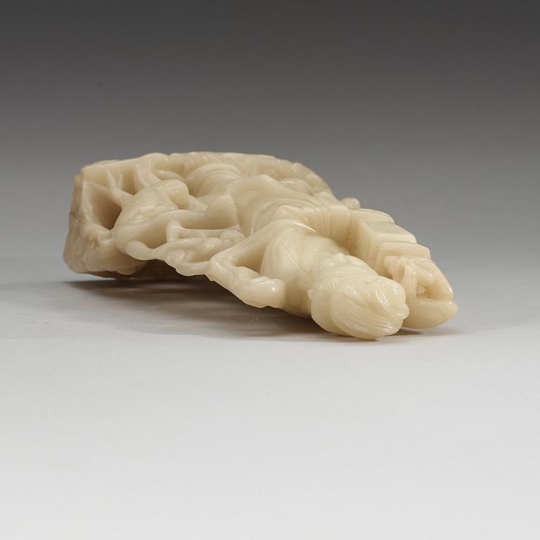 SKULPTUR, soapstone. Kina, tidigt 1900-tal.