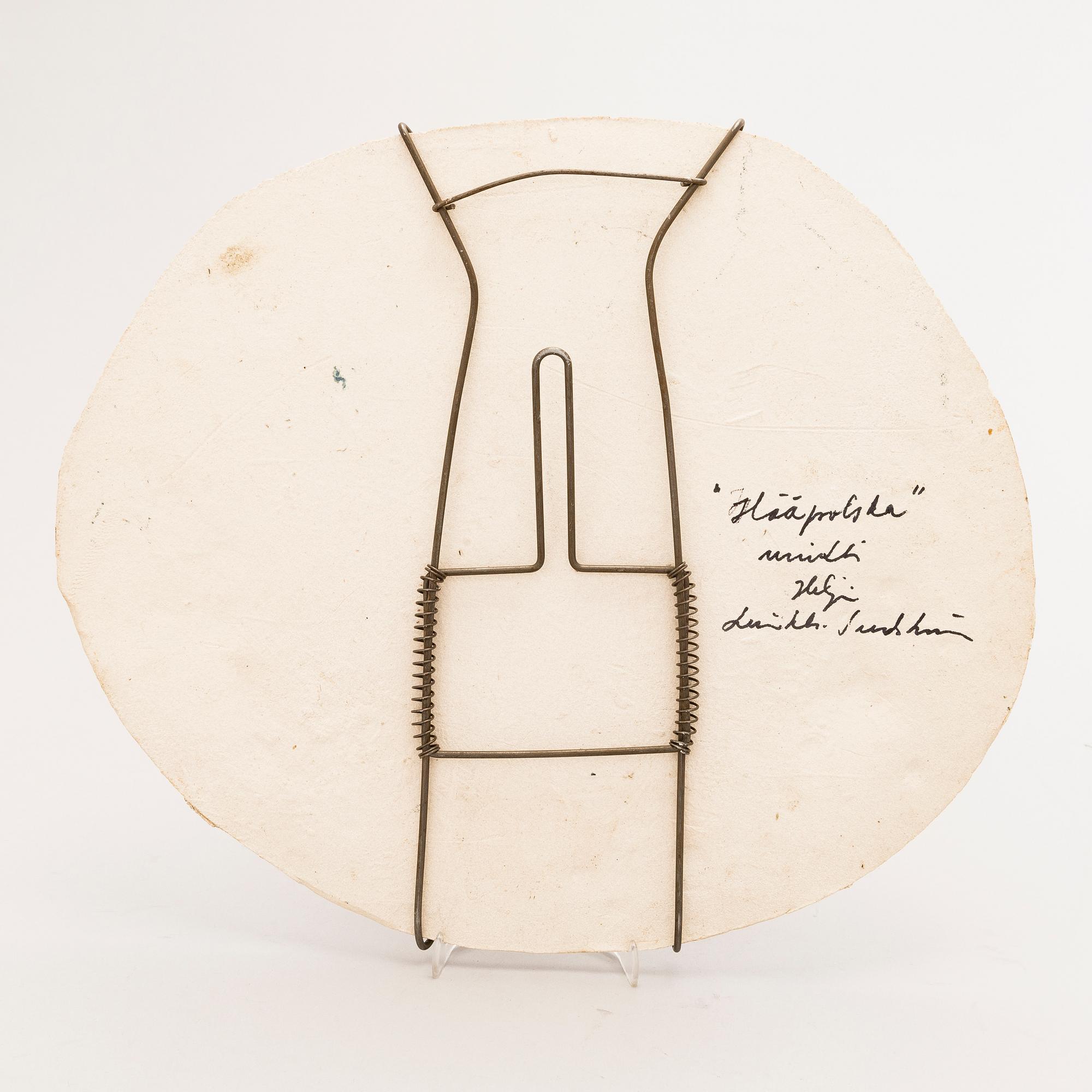 HELJÄ LIUKKO-SUNDSTRÖM, a unique relief, signed Heljä Liukko-Sundström 2011.