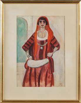 Einar Jolin · EINAR JOLIN, blandteknik, signerad, daterad 1923.