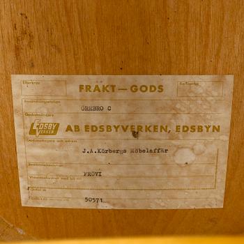 STOLAR, 4 + 1 st, varav 4 st"Fanett", Ilmari Tapiovaara för Edsbyverken, 1950-60-tal.
