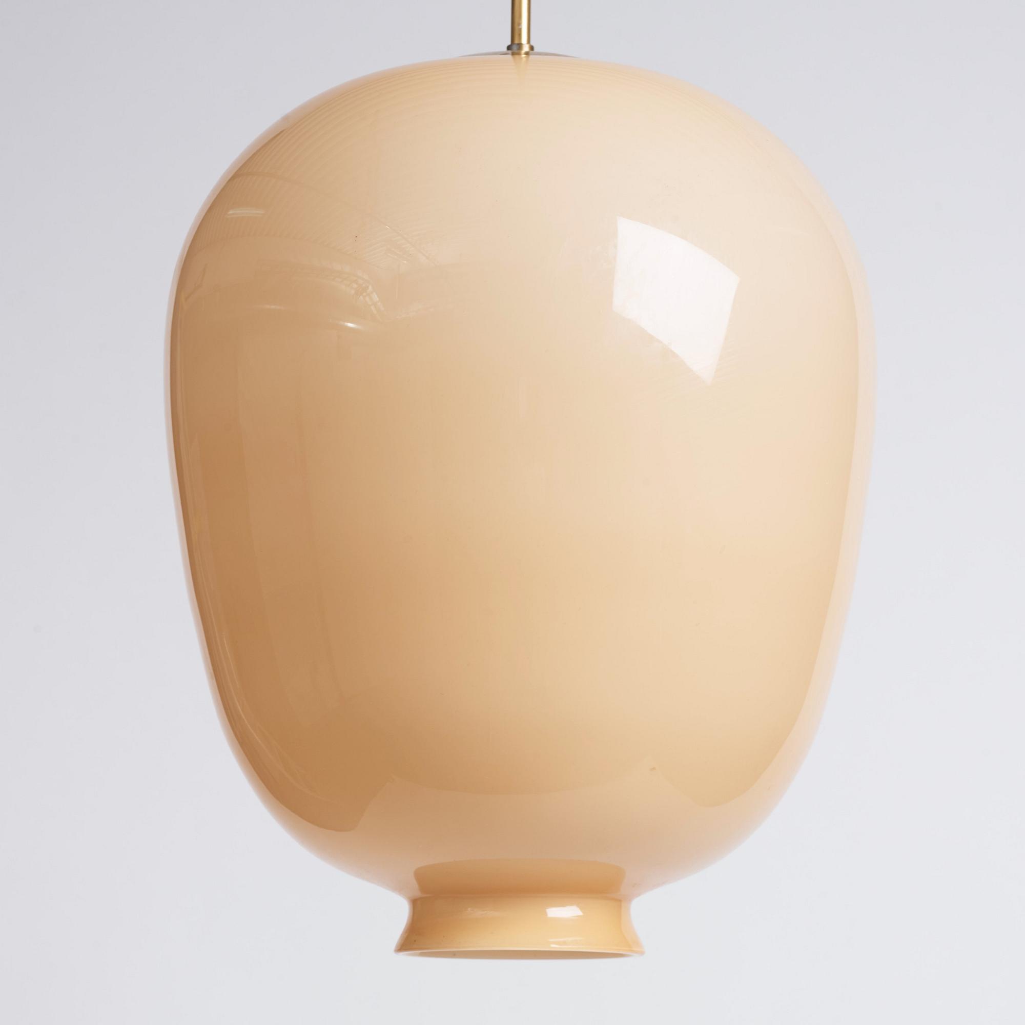 Harald Notini, taklampor ett par, modell "11474", Arvid Böhlmarks Lampfabrik, Stockholm 1940-tal.