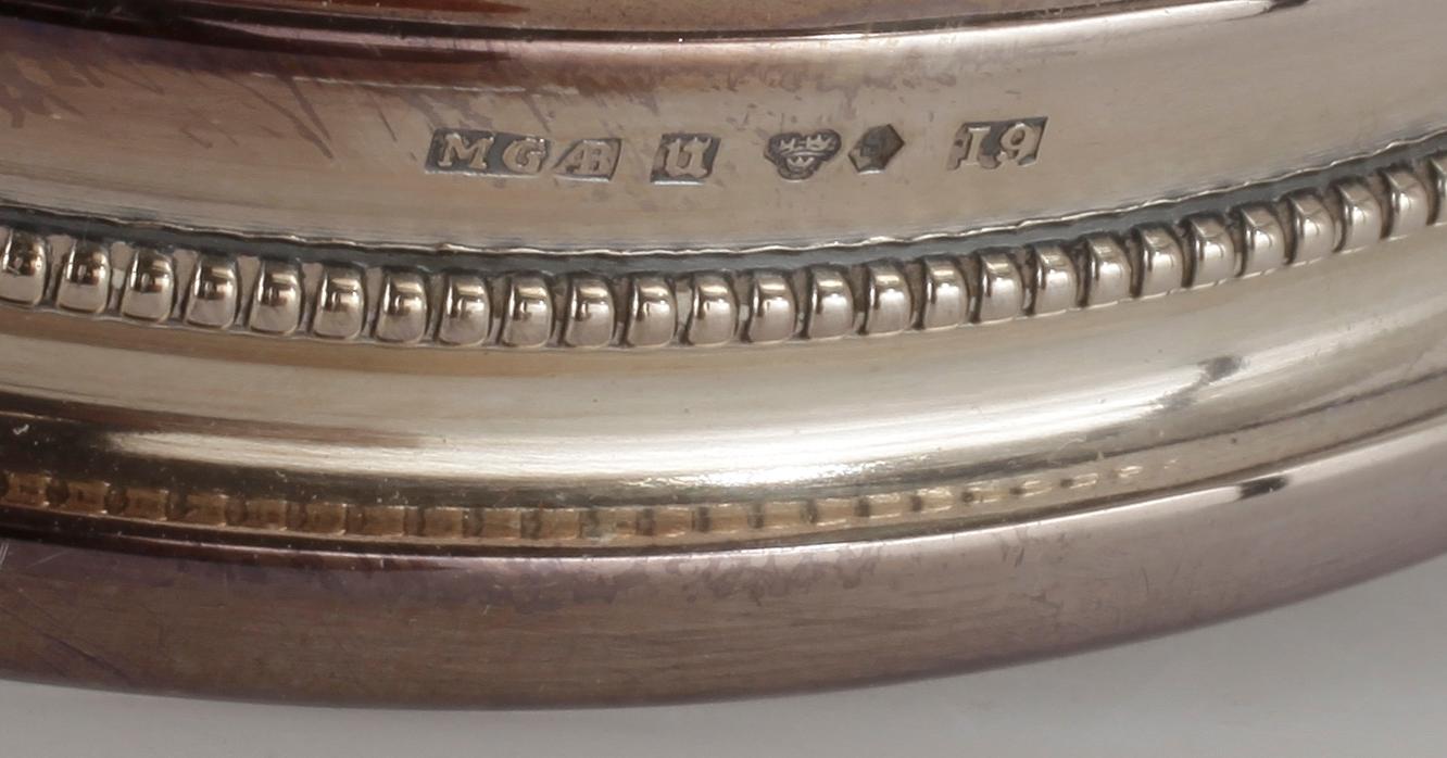 LJUSSTAKAR, ett par, silver MGAB, Uppsala, 1959.