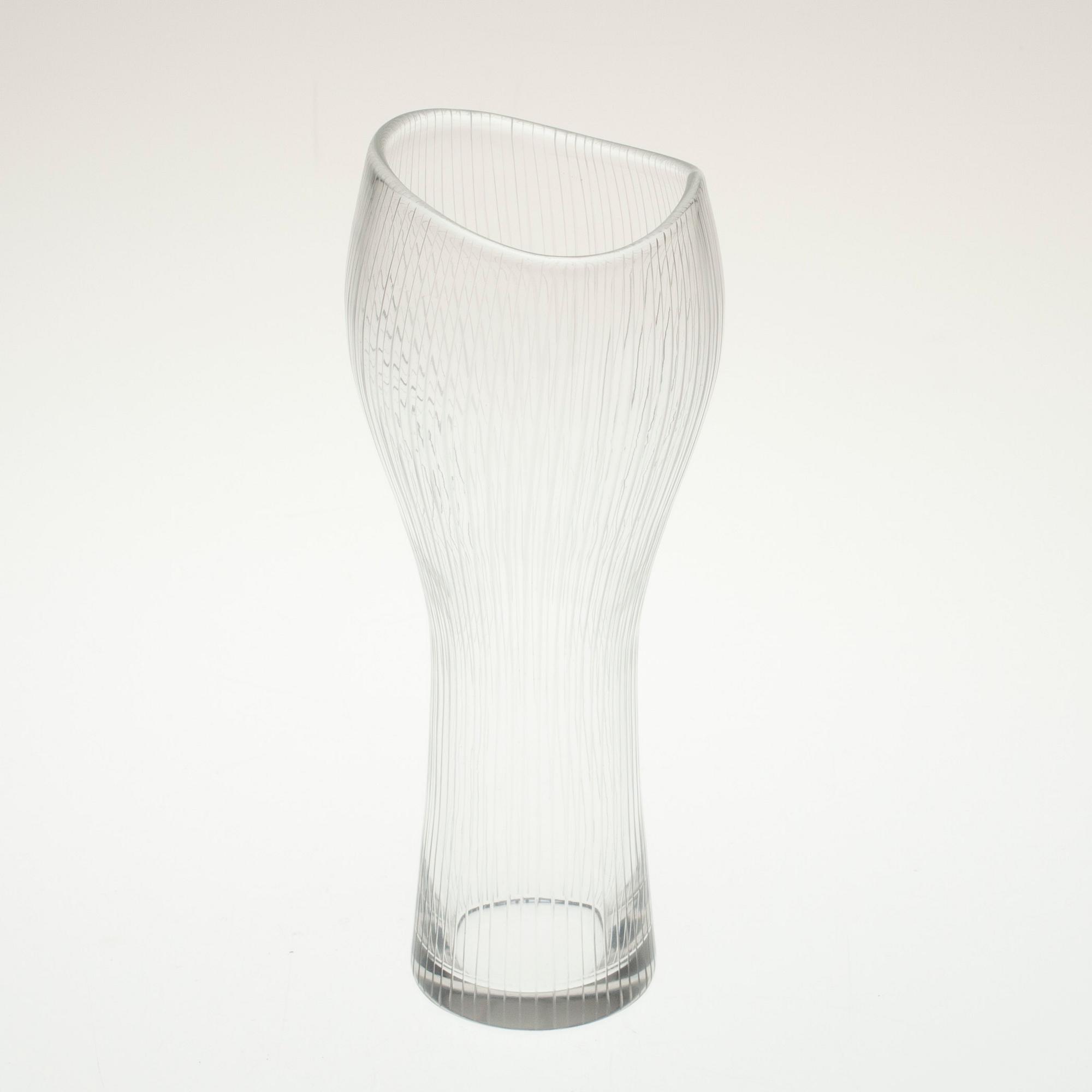 VAS, glas, signerad Tapio Wirkkala -Iittala -57.