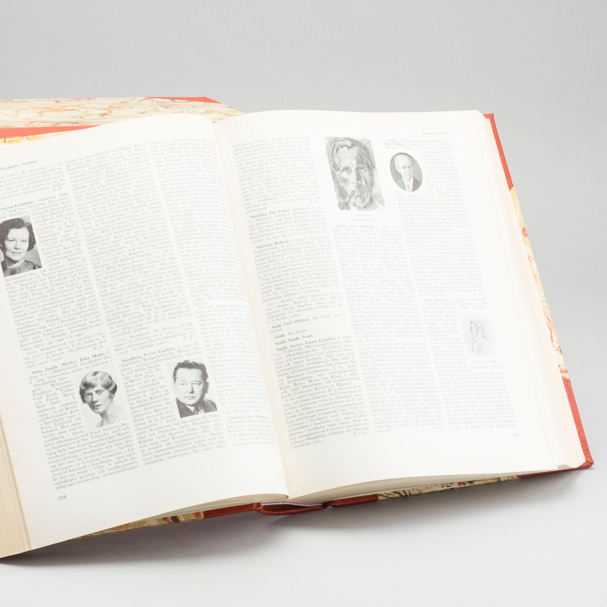 SVENSKT KONSTNÄRSLEXIKON, I-V vol, Allhems Förlag, Malmö 1952-1967.