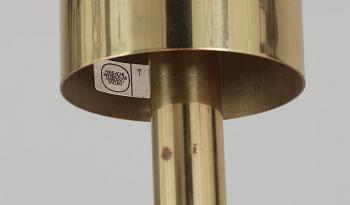 A Hans-Agne Jacobsson brass ceiling lamp, Markaryd, Sweden 1960-70's.