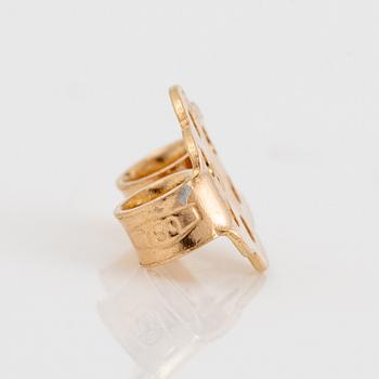 Örhängen 18K guld med morganiter och små briljantslipade diamanter.