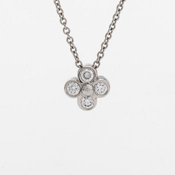 Tiffany & Co, a platinum necklace with diamonds.