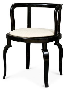 715. A Carl Hörvik black lacquered chair, ca 1928-32.